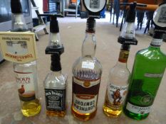 *x5 Part Used Bottles of Spirits with Optics