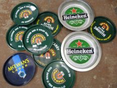 *Ten Tin Drink Trays