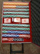 *Case of Casio Chips and Playing Cards on Wheels