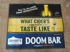 *Three Countertop Drinks Mats