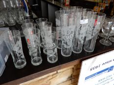 *Pint and Half Pint Peroni Glasses