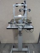 *Haag Streit Bern Ophthalmoscope / Keratometer on Table tested and functioning. Powers Up with Good