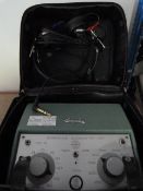 *Kamplex AS7 Screening Audiometers with Headphones in Case-Power up.