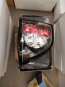 *Pair Vauxhall Vectra Lexus Rear Lights, Black, 19