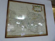 Framed Map Print - North Yorkshire