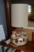 Shelf Pottery Table Lamp with Shade