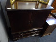 Rosewood Effect Media Unit with Drawers