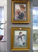 Pair of Pine Framed Prints