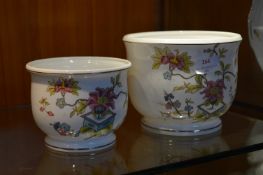 Two Coalport Persian Flower Planters