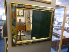 Floral Framed Decorative Wall Mirror