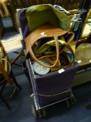 Shopping Trolley with Contents Including Children's Toys, Costume Jewelry etc