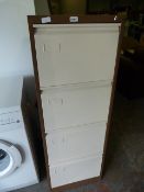 Coffee & Cream 4 Drawer Filing Cabinet