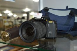 Pentax SFX Camera with Case & Tripod