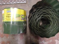 Two Rolls of 10m Lawn Edging