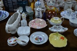 Quantity of Pottery Including Tea Pots, Dishes, Va