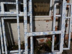 Seven UPVc Window Framed (Various Sizes)