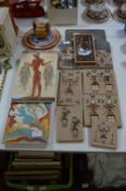 Selection of Decorative Pottery Tile Plaques