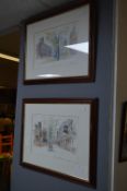 Two Framed Water Colours - Tumbridge Wells Street