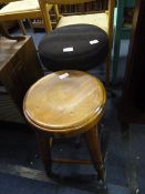 Chrome Based Drum Stool and Pine Stool