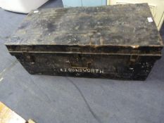 Black Tin Trunk