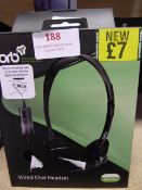 Five Boxes of Orb Wired Chat Headsets for Xbox One