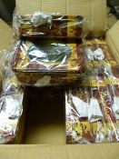 Box of 36 Treasure Chest Tins with Windows and Key