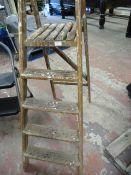 Set of Wooden Step Ladders