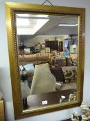 Gilt Framed Bevel Edged Wall Mirror