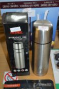 Two Stainless Steele Thermos Flask