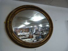 Oval Gilt Framed Mirror
