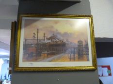 Gilt Framed Print - Anlaby Road Crossing