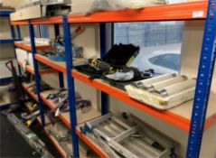 *3 Bays of Blue & Orange Bolt Less Shelving