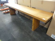 *6 Foot Solid Oak Bench