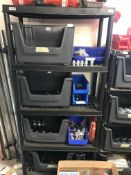*5 Tier Section Black Plastic Shelving
