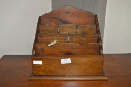 Mahogany Desktop Letters Rack