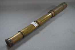 Brass Four Section Telescope - Mclode by Negretti & Zambra of London