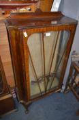 Mahogany Cased Display Cabinet on Claw & Ball Feet