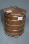 Hammered Copper Ice Bucket