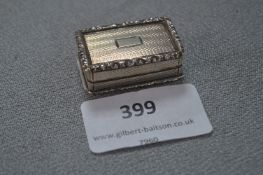 Hallmarked Silver Vinaigrette - Birmingham 1835, Approx 29.9g