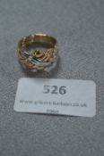 9cT Gold Three Tone Puzzle Ring - Approx 12.6g