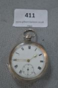 Silver 925 Cased Pocket Watch