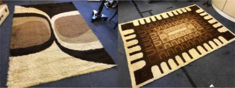 Two 1970's Rugs 138x187cm and 139x193cm