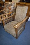 Oak Framed Reclining Armchair