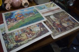 Large Quantity of Educational History Pictures and Coloured Prints