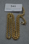 9cT Gold Chain Link Necklace - Approx 27.3g
