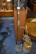 Brass Corinthian Column Standard Lamp
