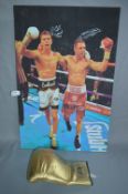 Luke Campbell & Tommy Coyle Signed Boxing Glove and Canvas Print