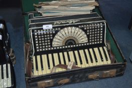 Aerori Italia Accordion in Travel Case with Sheet Music