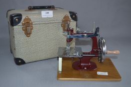 Child's Toy Sewing Machine with Travel Case