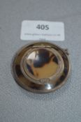 Tortoise Shell & Silver Compact - Birmingham 1946